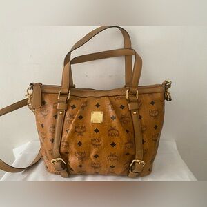 MCM Visetos 2 way Shoulder/Crossbody Tote